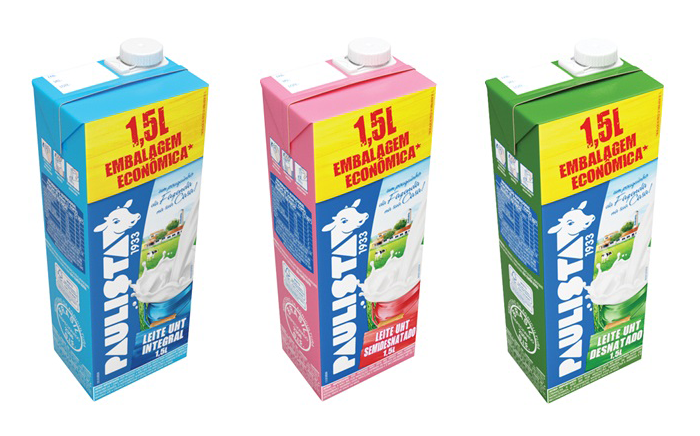 Paulista brand milk boxes