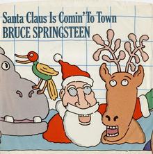 Bruce Springsteen – “Santa Claus Is Comin’To Town” single cover