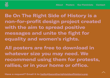 Be On The Right Side of History website