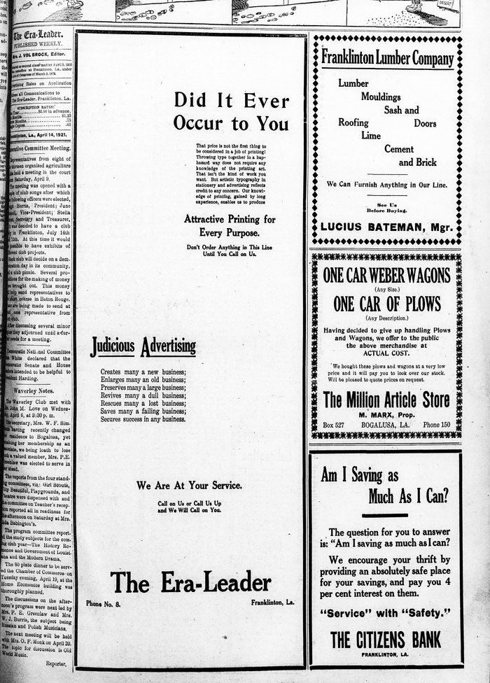 The Era-Leader: ad for advertising 2