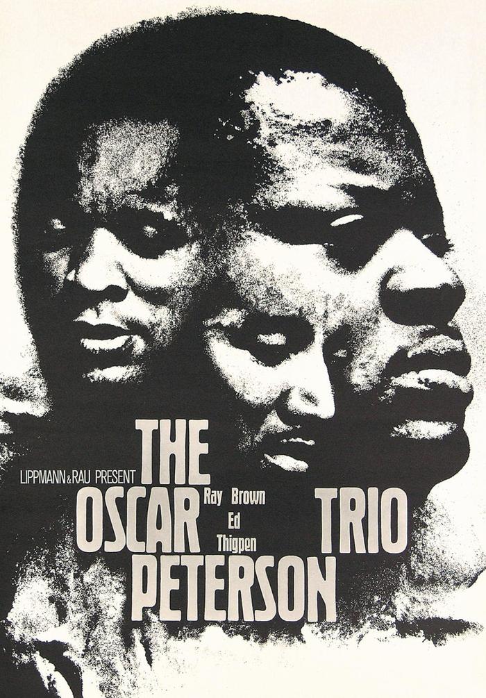 Lippmann & Rau Present The Oscar Peterson Trio poster - Fonts In Use