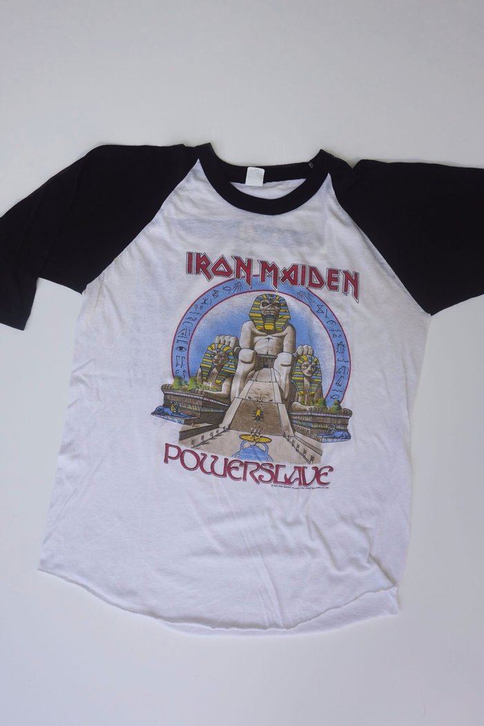Iron Maiden Powerslave / World Slavery tour T-shirt, 1984.