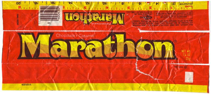 Marathon chocolate caramel - Fonts In Use