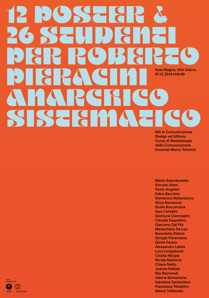 12 Poster & 26 Studenti per Roberto Pieracini Anarchico Sistematico 3