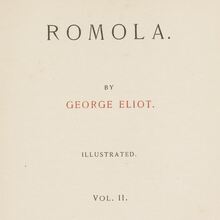 <cite>Romola</cite> vol. II by George Eliot (Mary Ann Evans)