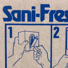 Sani-Fresh hand soap refill instruction