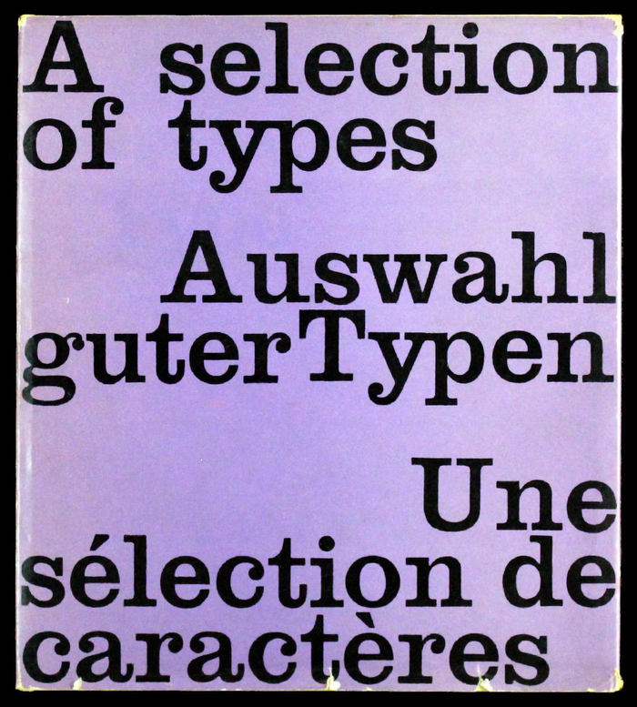 A selection of types / Auswahl guter Typen / Une sélection de caractères