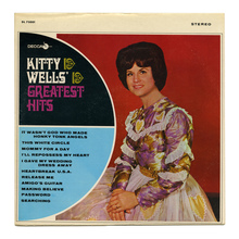 <cite>Kitty Wells’ Greatest Hits </cite>album art