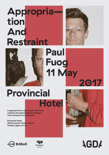 “Appropriation And Restraint” lecture poster