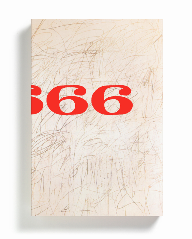 Vol. 2 with a detail from a work by Cy Twombly.