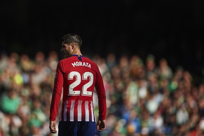 9 February 2019. Álvaro Morata looks a little lost in his home stadium in the Madrid derby against Real, who won 1-3.