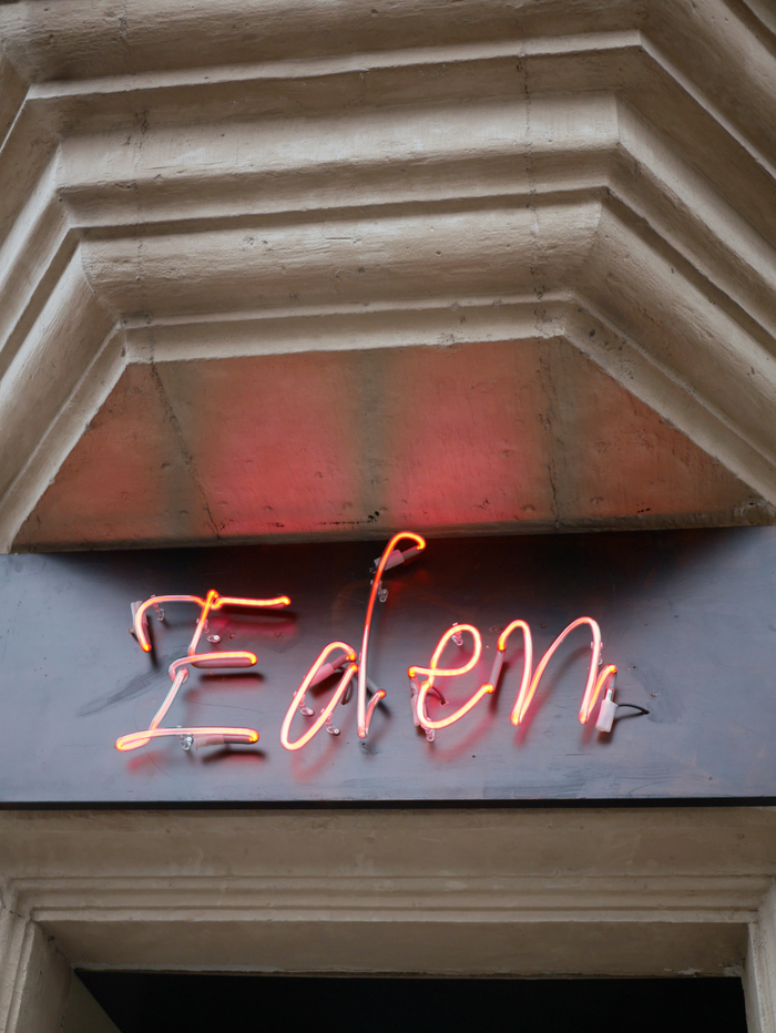 Neon sign, photographed in March 2019.
