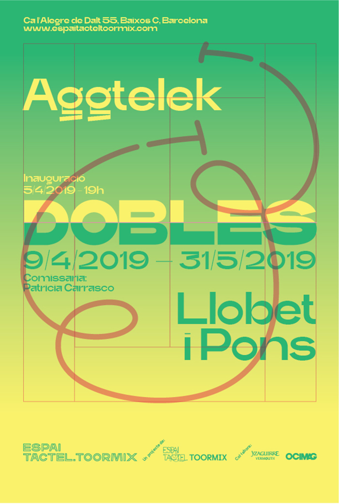 Poster for the third exhibition, Dobles.