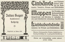 Julius Hager ads (1902–04)