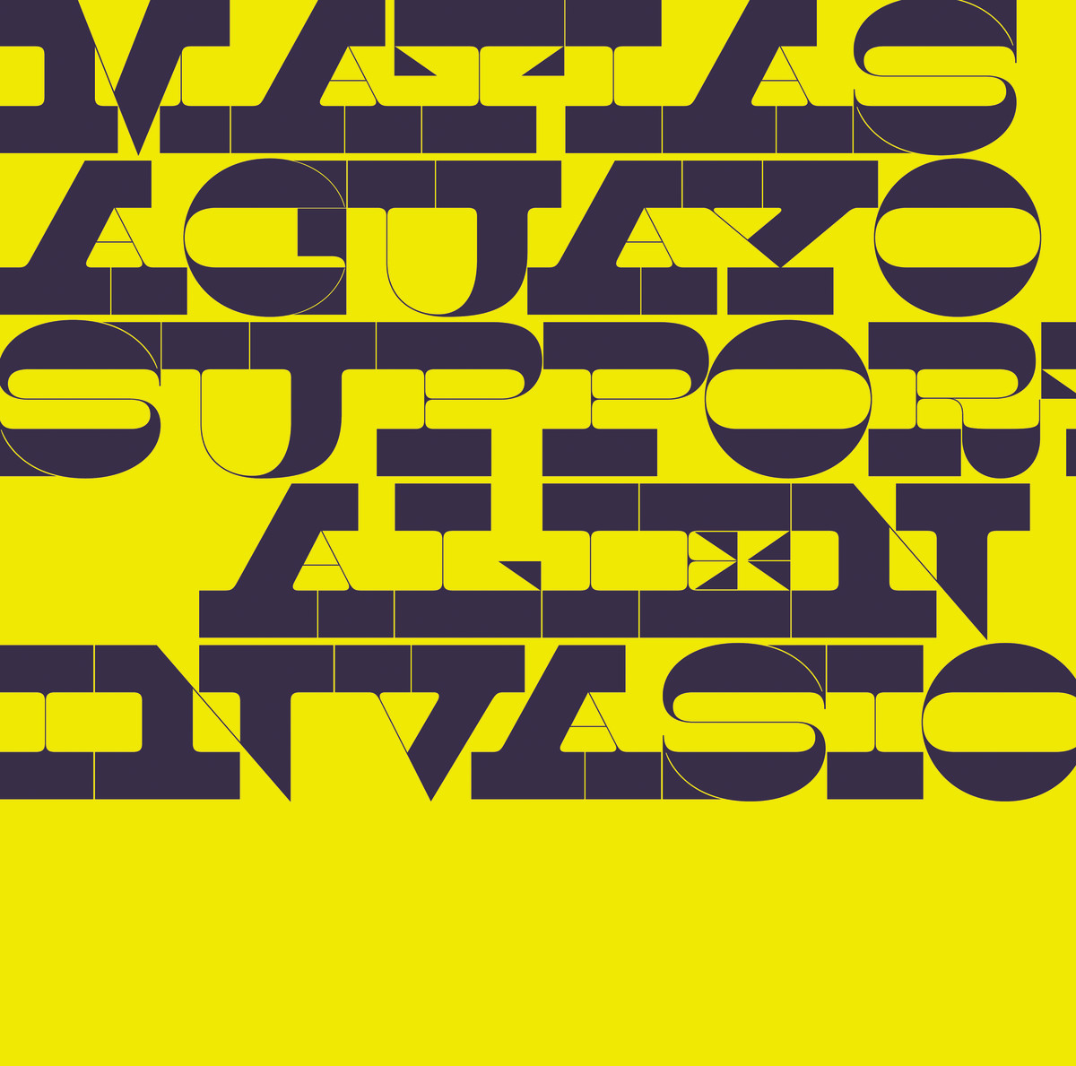 Support Alien Invasion – Matias Aguayo - Fonts In Use