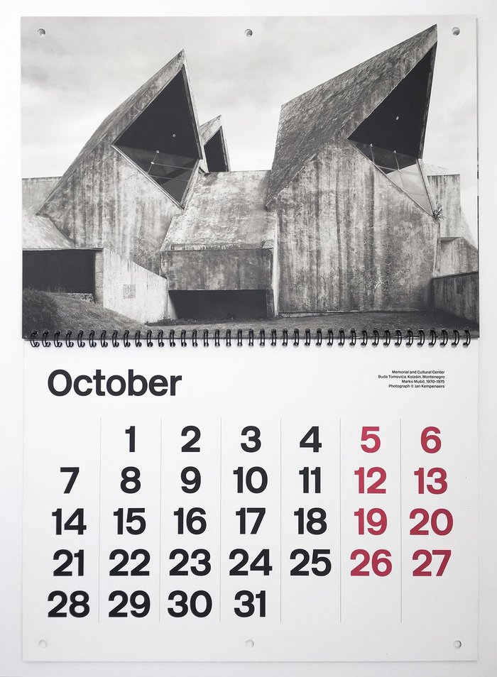 Brutalist Calendar 2019 3