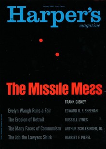 <cite>Harper’s Magazine</cite>, Jan. 1960