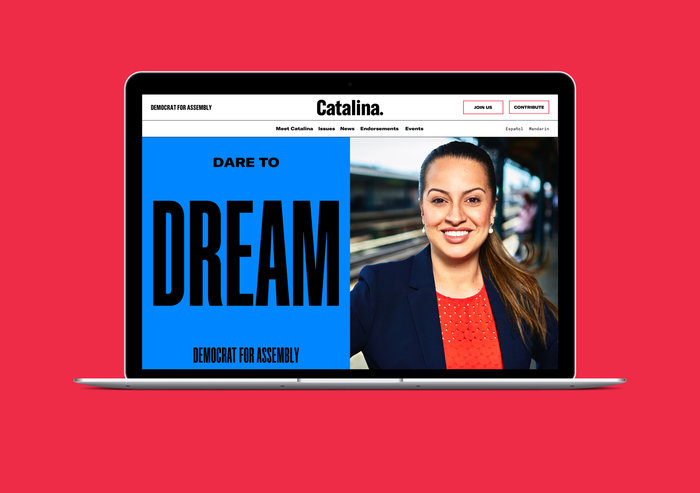 Catalina Cruz 2018 Campaign Fonts In Use 