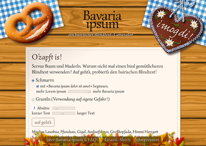 Bavaria ipsum 2