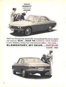 1969 Datsun Silvia (1600) Coupe Ad