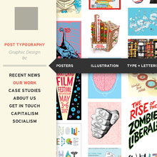 Post Typography website