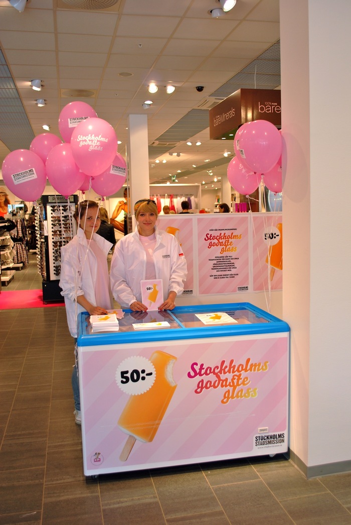 “Stockholms godaste glass” Campaign for Stockholms Stadsmission 4