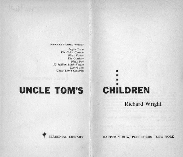 Uncle Tom’s Children by Richard Wright 2