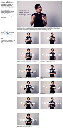 “Signing Science” <cite>NYTimes.com</cite> Interactive Feature