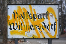 Volkspark Wilmersdorf sign