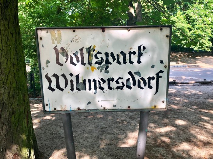 Volkspark Wilmersdorf sign 3