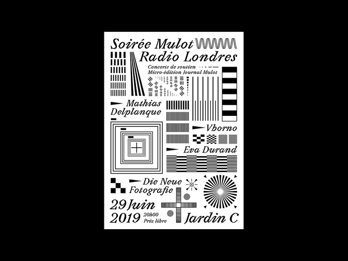 Soirée Mulot / Radio Londres, Jardin C 2