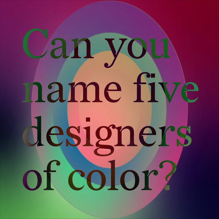 “Can you name five designers of color?”, Phase II exhibition, MICA 1