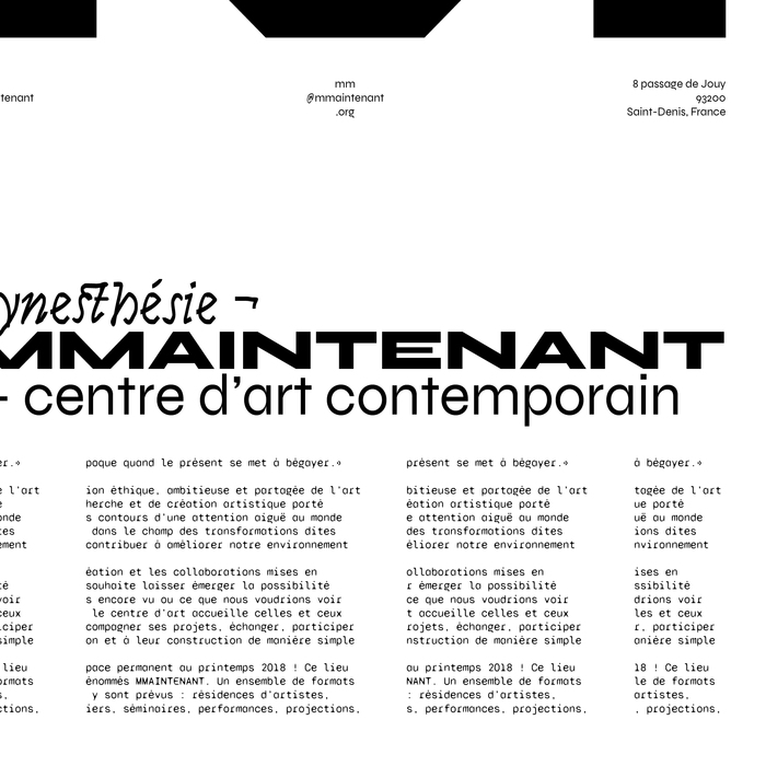 Synesthésie ¬ MMAINTENANT poster 3