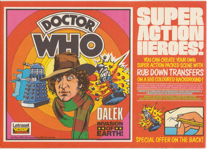 Doctor Who Action Transfers by Letraset 1