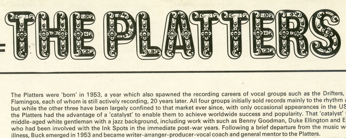 The Platters – The Best of (Vol 1 & 2) album art 5