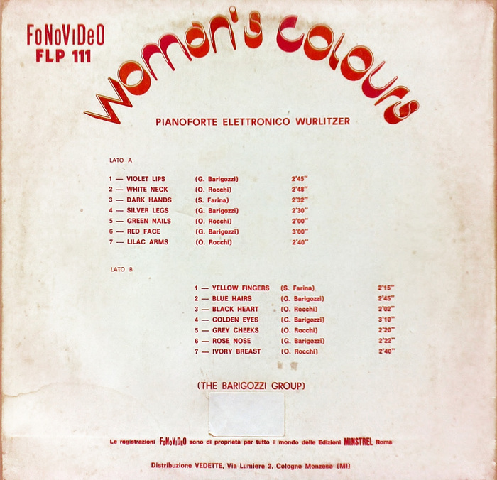 The Barigozzi Group – Woman’s Colours album art 2