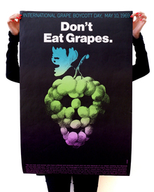 “Don’t Eat Grapes.” poster