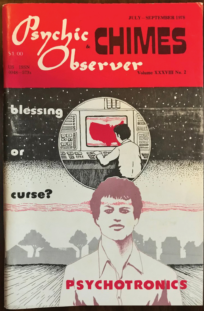 Psychic Observer & Chimes, Vol. XXXVIII No. 2, Jul–Sep 1978. The title uses  Obese.