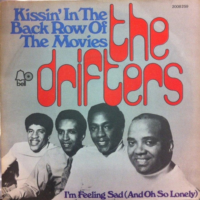 The Drifters – “Kissin’ in the Back Row of the Movies” German single cover