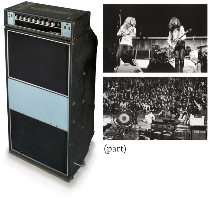 One of John Paul Jones’s Acoustic 361 bass stacks sold for £13,750 at Christie’s auction in 2008.