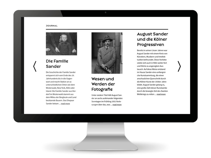 August Sander Stiftung website 5