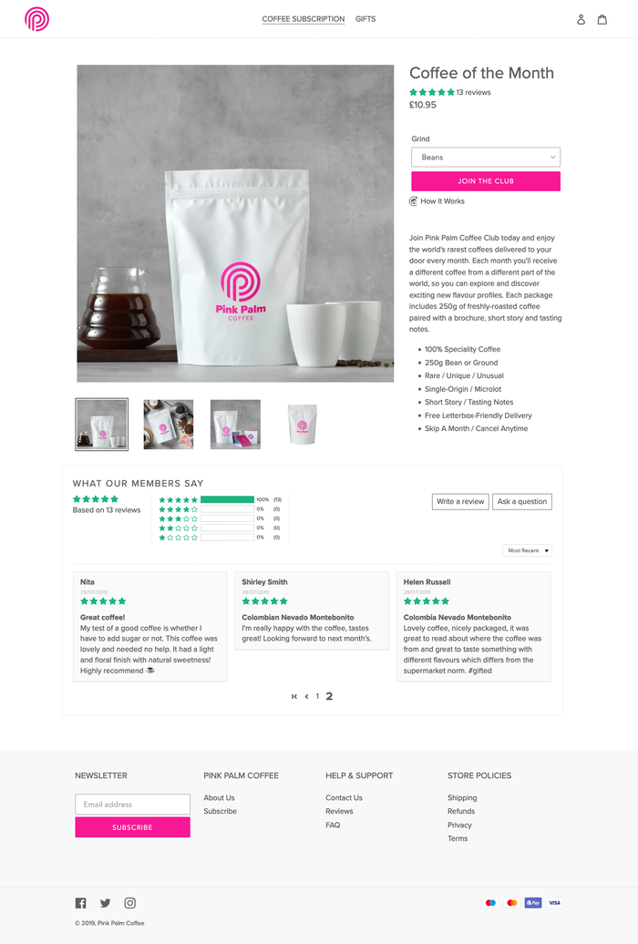 Pink Palm Coffee 6