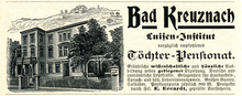 Luisen-Institut  and Gotha III ads (1906)