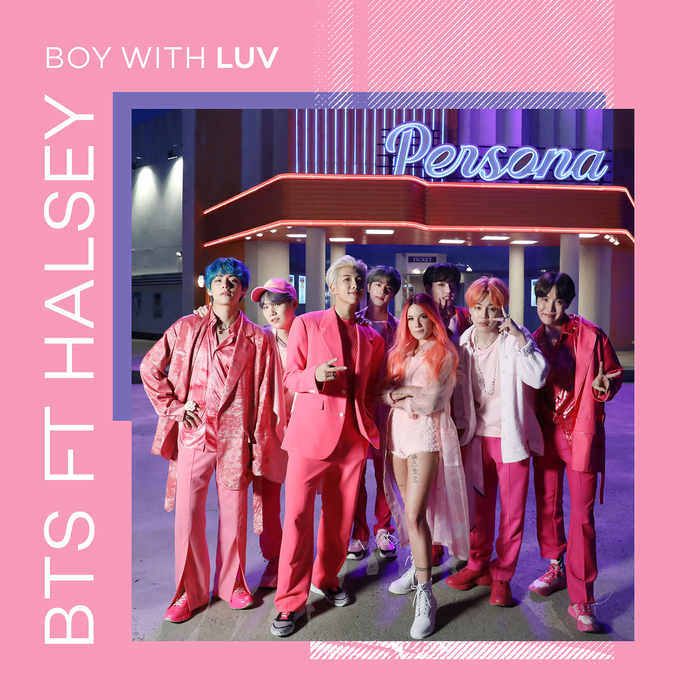 BTS ft. Halsey – “Boy With Luv” radio single cover