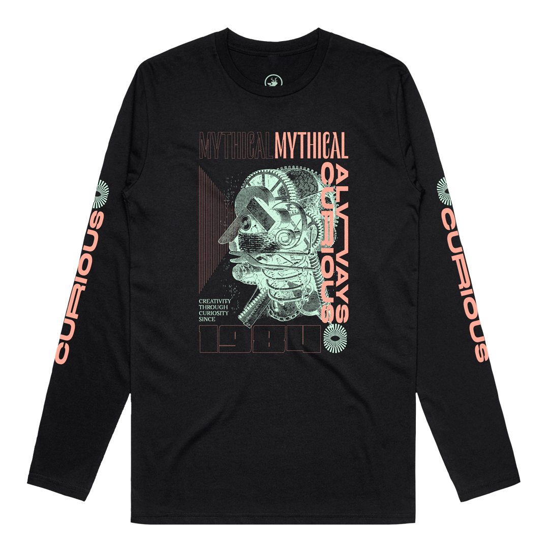 “Always Curious” shirt by Mythical Entertainment - Fonts In Use