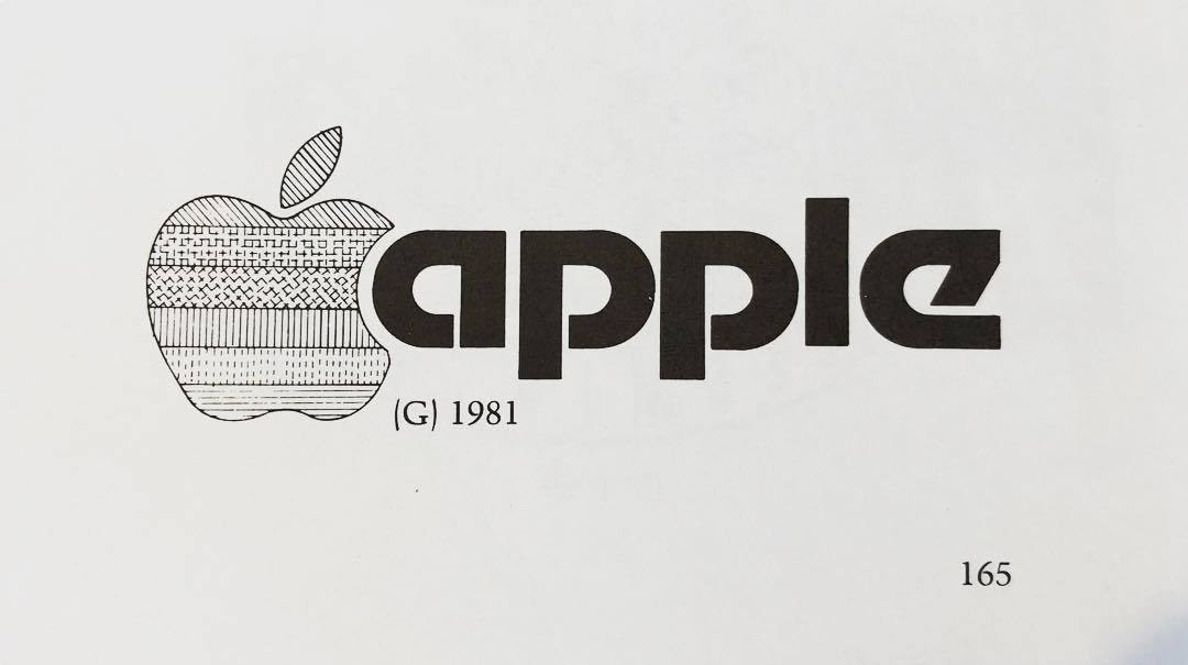 Apple logo (1977) & Steve Jobs business card (1979) - Fonts In Use