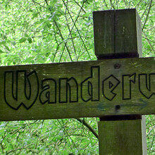 “Wanderweg” sign