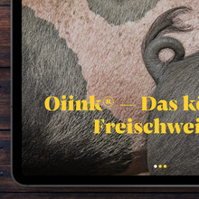 Oiink Farmyard pigs website and branding