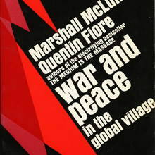 <cite>War and Peace in the Global Village</cite> by Marshall McLuhan and Quentin Fiore (Bantam)