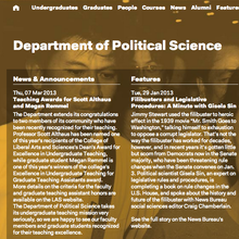 University of Illinois Department of Political Science Website